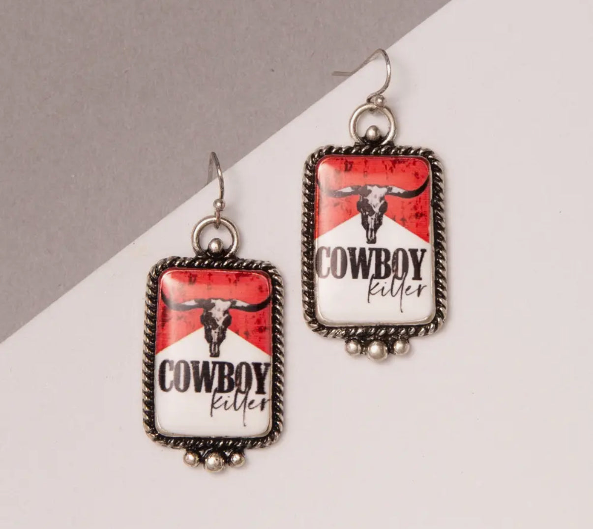 Western Cowboy Killer Earrings