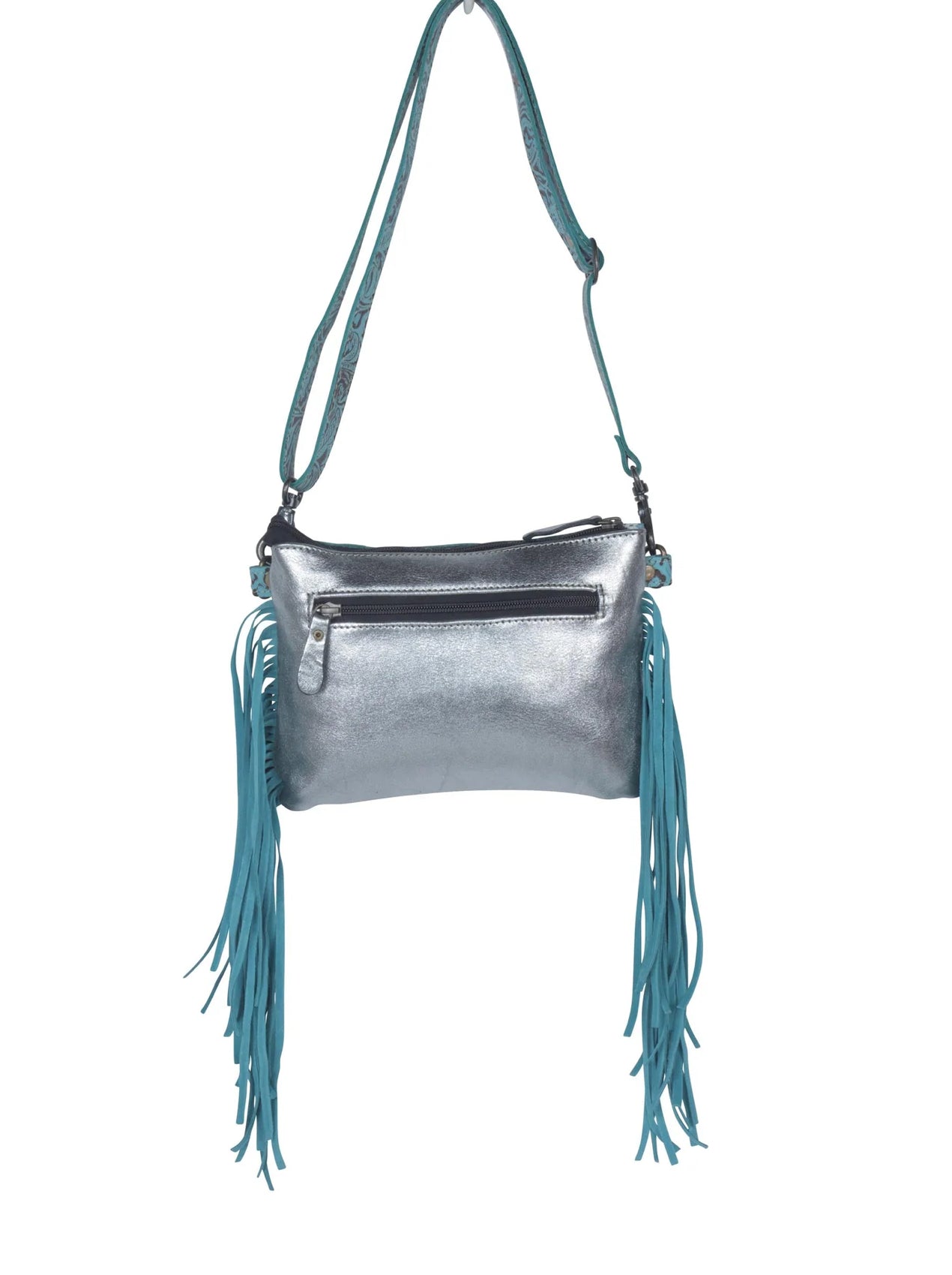 Exotic Azure Leather & Hairon Bag