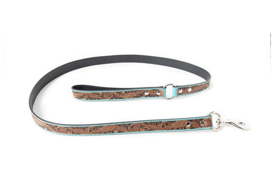 Luna Beam Dog Leash In Turquoise