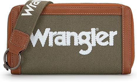 Wrangler Logo Wallet/Wristlet - Army