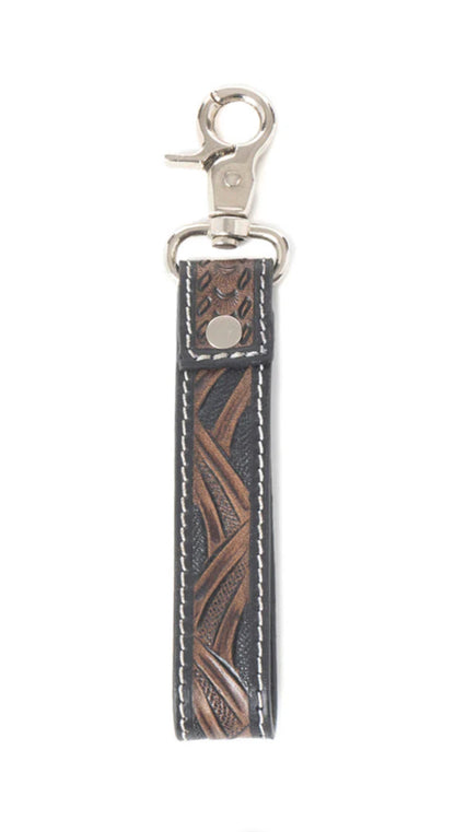 Shadowhorn Hairon Key Fob In Midnight Snow