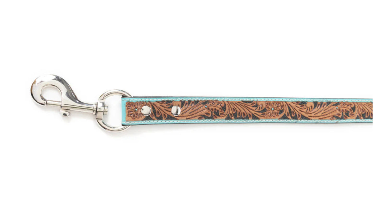 Luna Beam Dog Leash In Turquoise