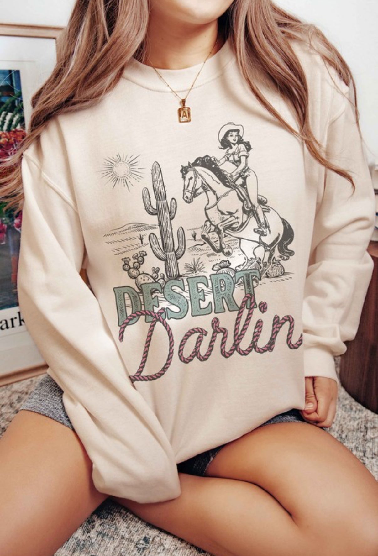 Desert Darlin Oversized Sweatshirt