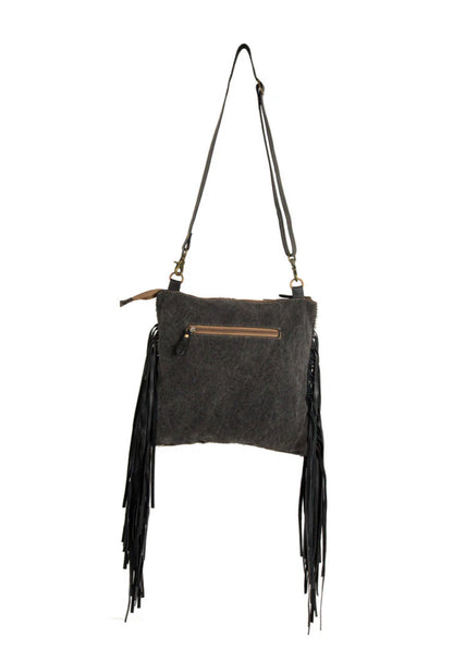 Tumbleweed Trail Fringed Hand-Tooled Bag