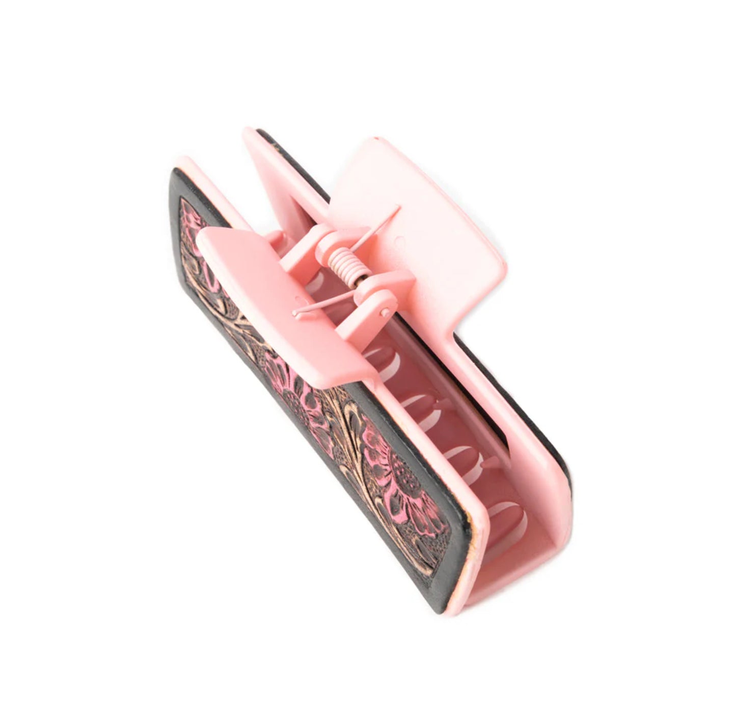 High Vista Hair Comb Clip In Pink And Brown