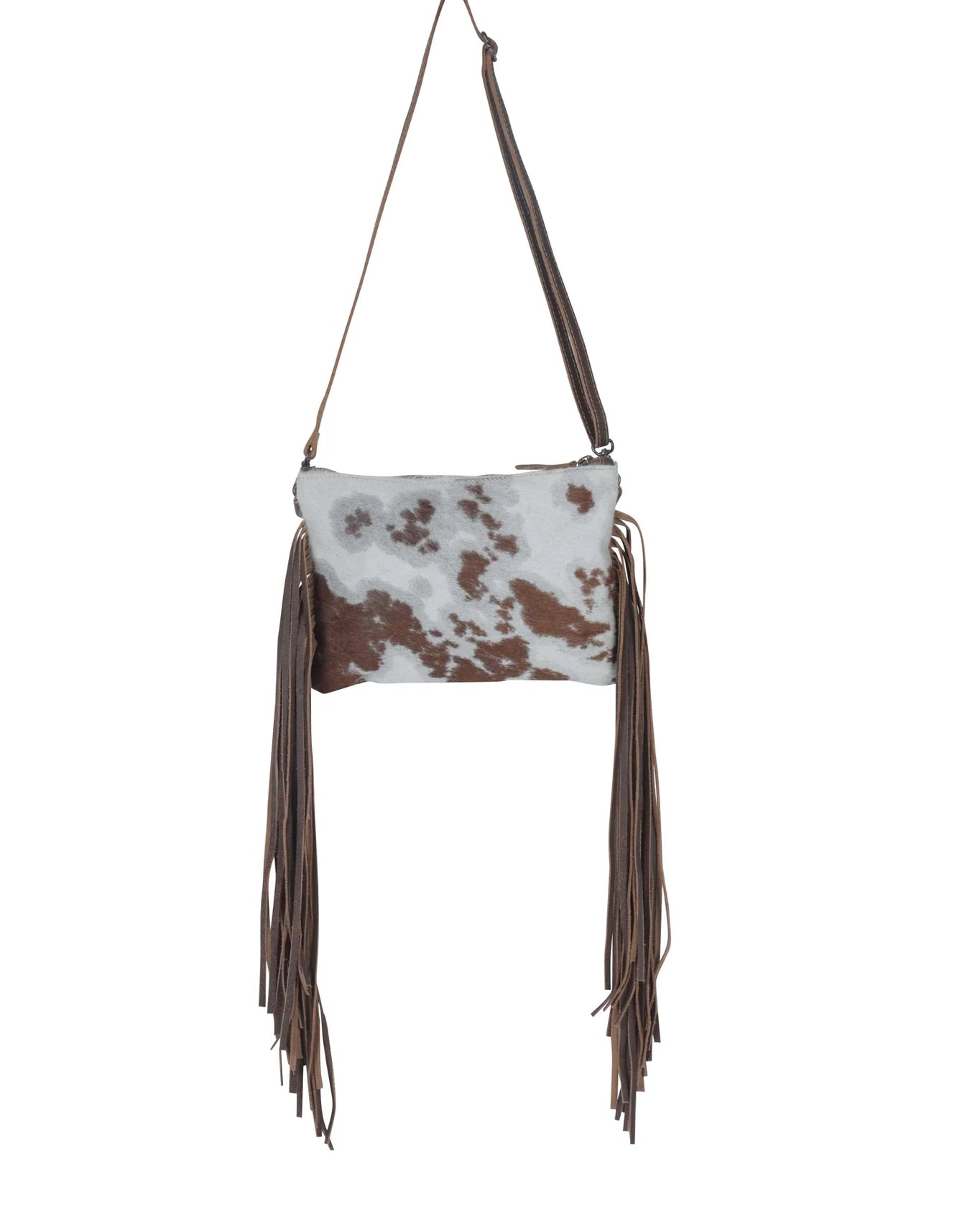 Fractional Leather & Hairon Bag