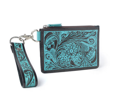 CREDIT CARD HOLDER IN TURQUOISE