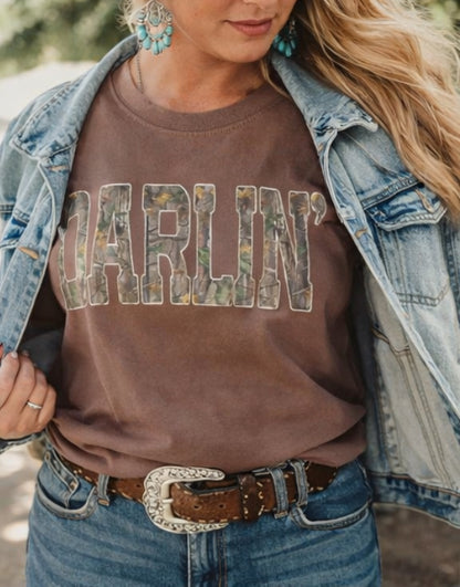 Darlin’ Camo Graphic Tee
