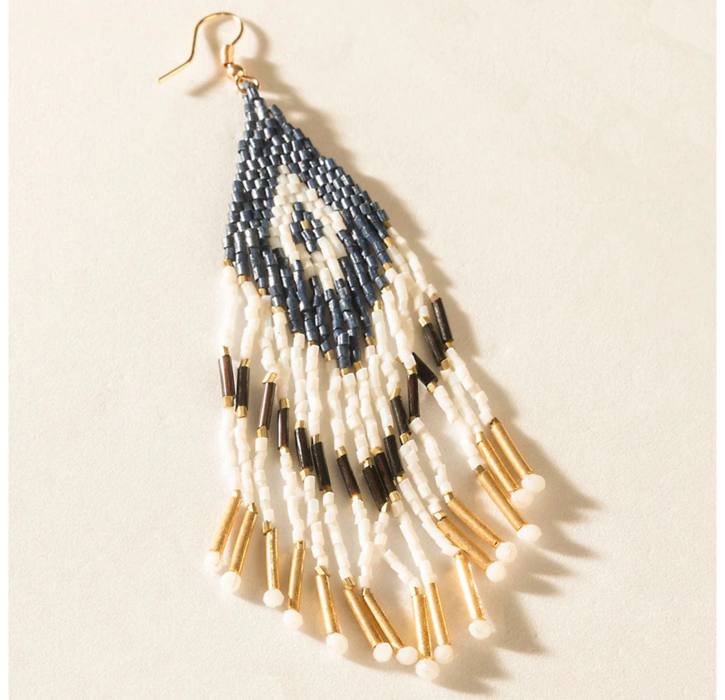 Cheyenne Fringe Earrings In Gold Dust