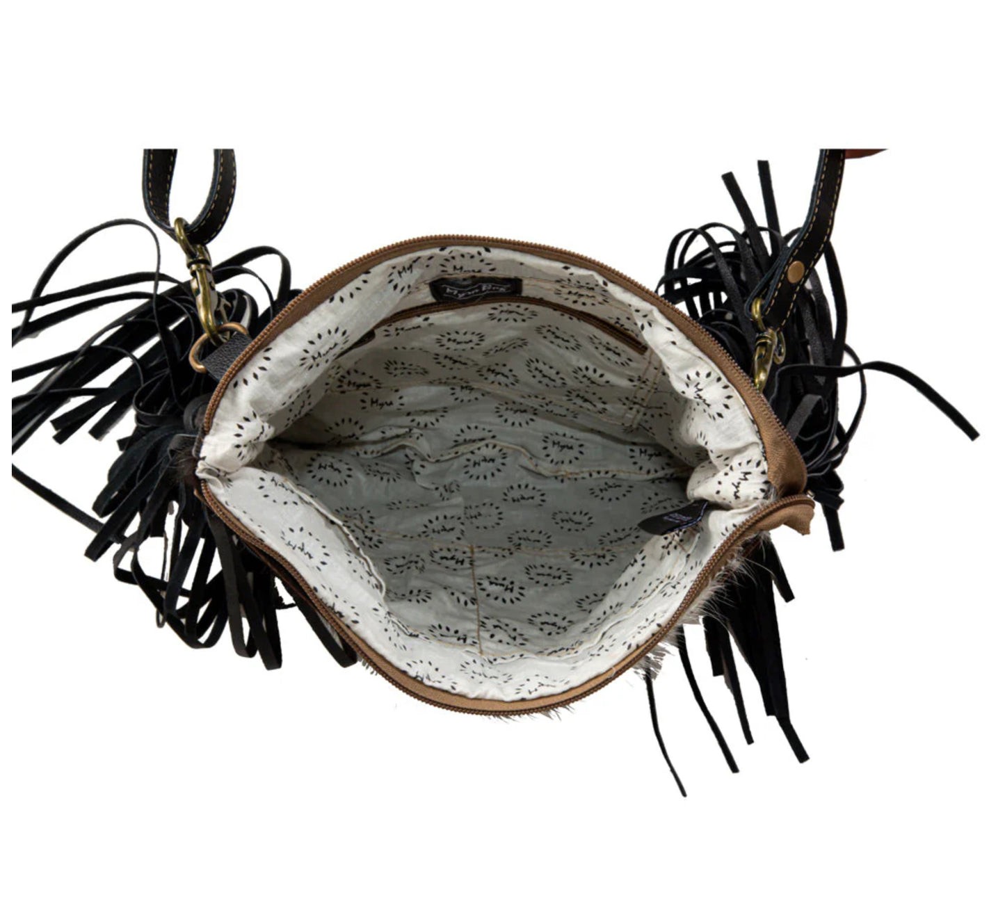 Tumbleweed Trail Fringed Hand-Tooled Bag