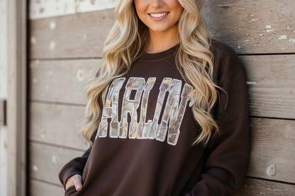 Darlin' Camo Crewneck Sweatshirt
